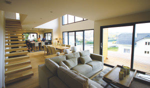 Maison bois Eco Nature, vue intérieure