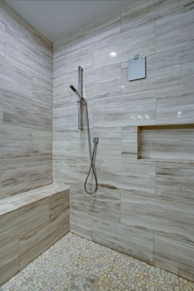 carrelage galet douche