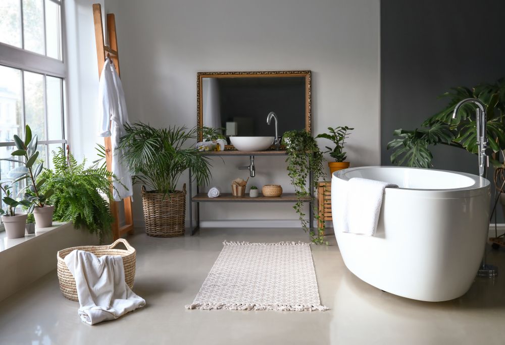 salle-de-bain-tendance-plante