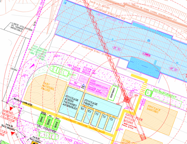 installation de chantier