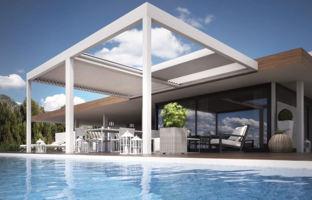 pergola-bioclimatique-retractable-adossee